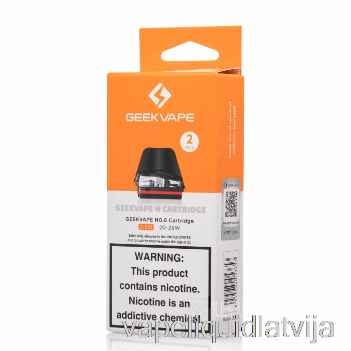 Geek Vape N Nomaiņas Pods 0.6ohm Pods Vape šķidrums